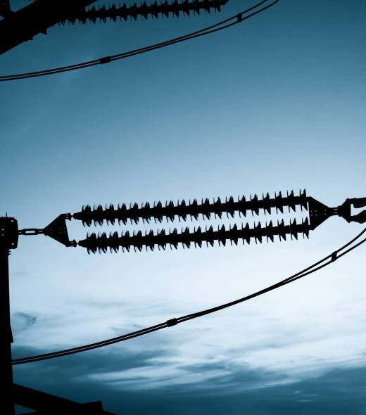electricity high voltage pole and sky electricity high voltage pole and sky